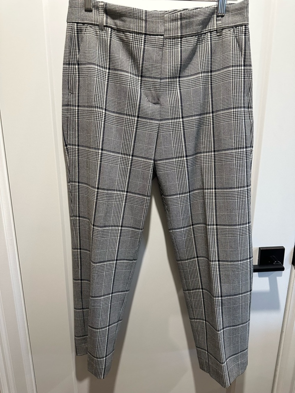 Velvet by Graham & Spencer Black and White Glen Plaid Pants